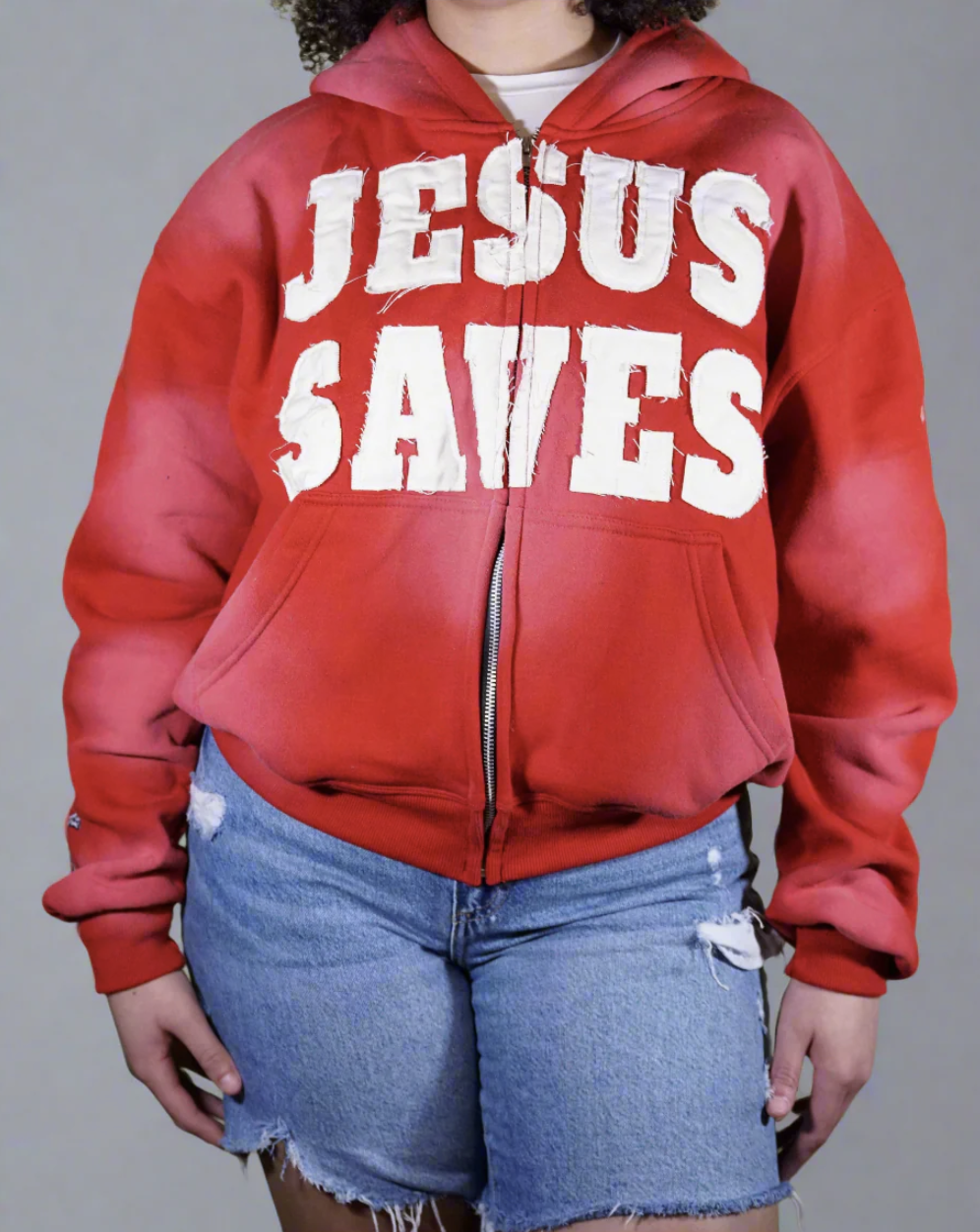 Jesus Saves Zip- up Hoodies